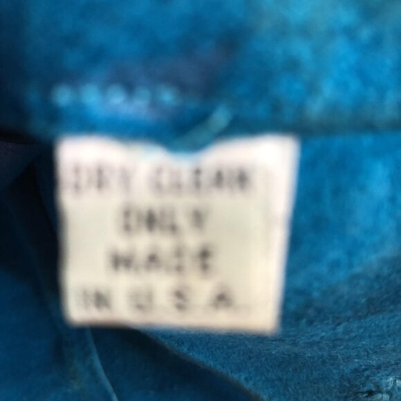 Silver Mesa Vest Womens Medium Blue Leather Cowhide Rhinestone Western Boho - Picture 6 of 16